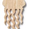 Méduse en bois - Hauteur : 5-50 cm - Décoration de bricolage - Taille : 15 cm - Lot de 1-2