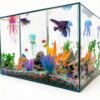 Méduses décoratives en silicone YWNYT –Lot de 18, 6 couleurs, aquarium-2