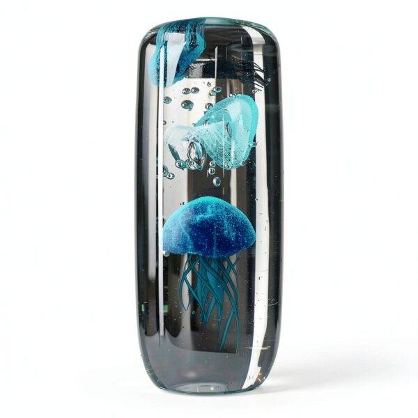 LEONARDO HOME 018685 Objet Oceano Méduse Bleu 19 cm-2