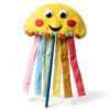 Kits de marionnettes méduses Baker Ross – 8 pièces en bois colorées-2