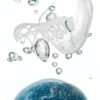 LEONARDO HOME 018685 Objet Oceano Méduse Bleu 19 cm-4