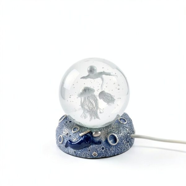 Veilleuse Boule de Cristal Méduse 80 mm USB Ieron-4
