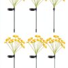 Lampe solaire extérieure YZYOE 4 Pack 10LED Méduse étanche, 2 modes-2