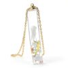 Méduse 3D Fond marin Brillent dans le Noir Jellyfish Cube Résine Plaqué Or 18k Chaîne Colliers avec pendentifs Femmes Handmade-3