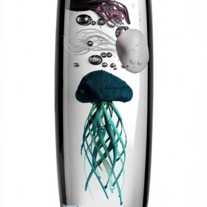 LEONARDO HOME 018685 Objet Oceano Méduse Bleu 19 cm-0