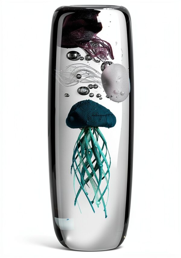 LEONARDO HOME 018685 Objet Oceano Méduse Bleu 19 cm-0