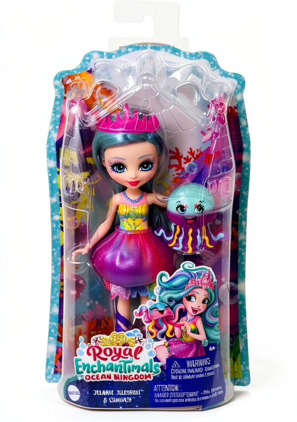 Enchantimals HFF34 Poupée Jelanie Méduse avec Jupe Amovible et-5