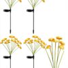 Lampe solaire extérieure YZYOE 4 Pack 10LED Méduse étanche, 2 modes-0