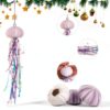 SKOOLOVE Lot de 4 Méduses Décoratives pour Fête sur Le Thème de la Sirène et Décorations de Fête sous la mer, Oursin Naturel Fabriqué à la Main pour Cadeau d'anniversaire, Sapin de Noël Côtier-1