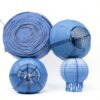 Lanternes en papier HOMURY 8 décorations méduse 25 cm bleu Tiffany-2