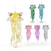 Mineup Lot de 6 Lanternes Méduses à Suspendre, Lanterne Méduse Lumineuse, Lampe à Suspendre en Forme de Méduse, Veilleuse créative à suspendre pour la naissance des enfants-1