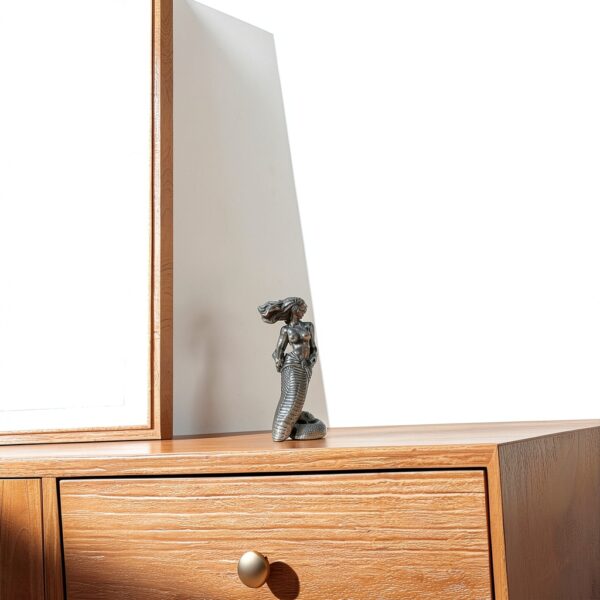Statue Méduse Cabilock en Laiton, Sculpture Mythologique Décor Bureau-3