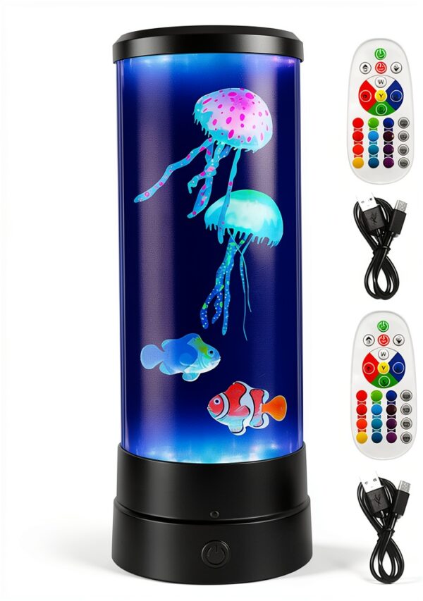 Lampe méduse LED SunaOmni 16 couleurs avec télécommande-3