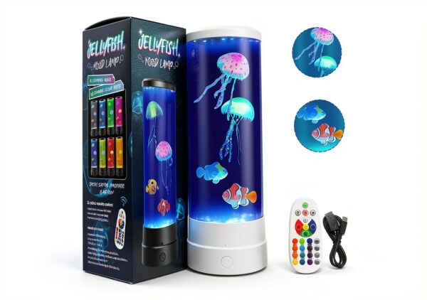 Lampe méduse LED SunaOmni 16 couleurs avec télécommande-5