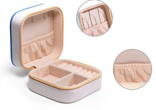 Boîte de rangement à bijoux de voyage méduse pour femmes et filles-3