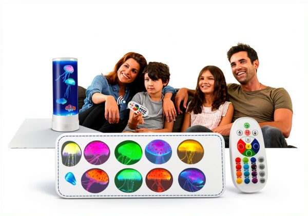 Lampe méduse LED SunaOmni 16 couleurs avec télécommande-6
