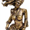Statue Méduse Cabilock en Laiton, Sculpture Mythologique Décor Bureau-2